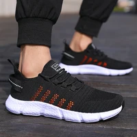 Men's  Cushioned Running Shoes Knitted Mesh Breathable Soft Soled Sneakers Fashion Forward Lightweight Outdoor Exercise Shoes