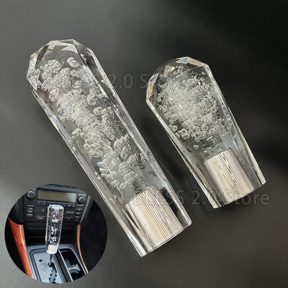Universal Transparent Crystal Diamond Shift Knob Manual Car Gear Stick
