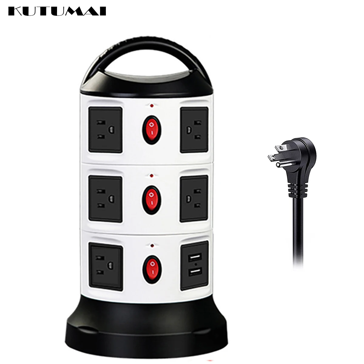 PowerStripTowerSurgeProtectorElectric11Outlets2USBPorts