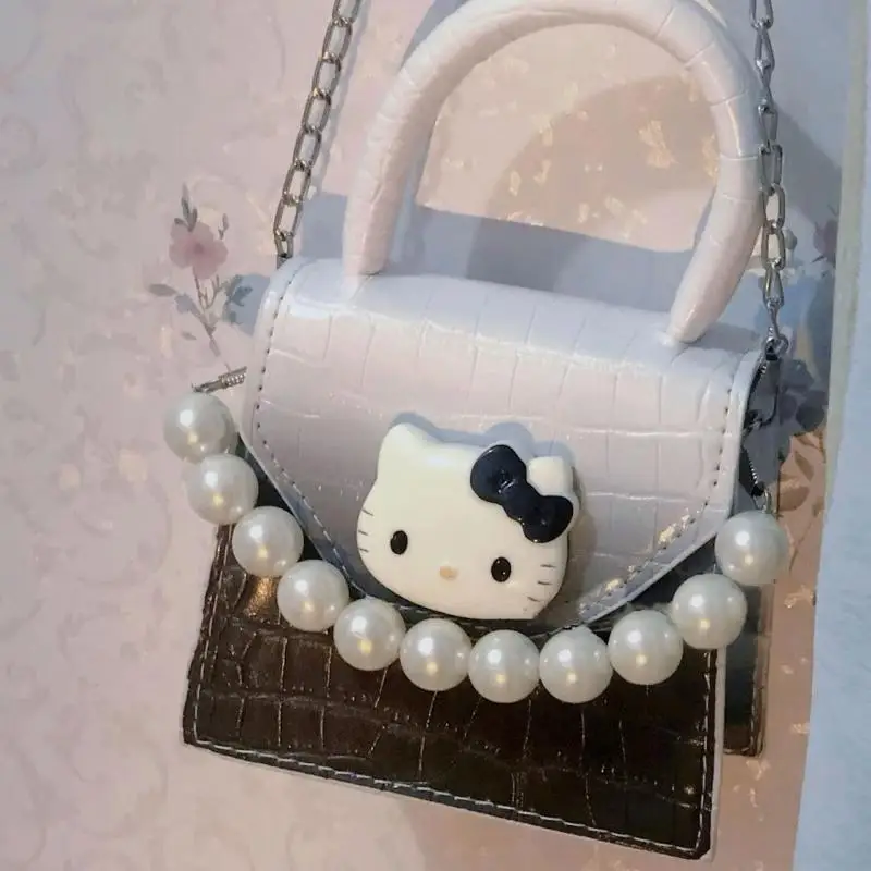 

Sanrio Kawaii Hello Kitty Cosmetic Bag Cute Cartoon Anime Women Travel Portable Fashion Waterproof Crossbody Bagpacks Girl Gift