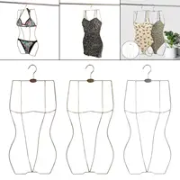 Body Shape Bikini Swimsuit Hanger Dress Lingerie Wardrobe Organizer Rack 1