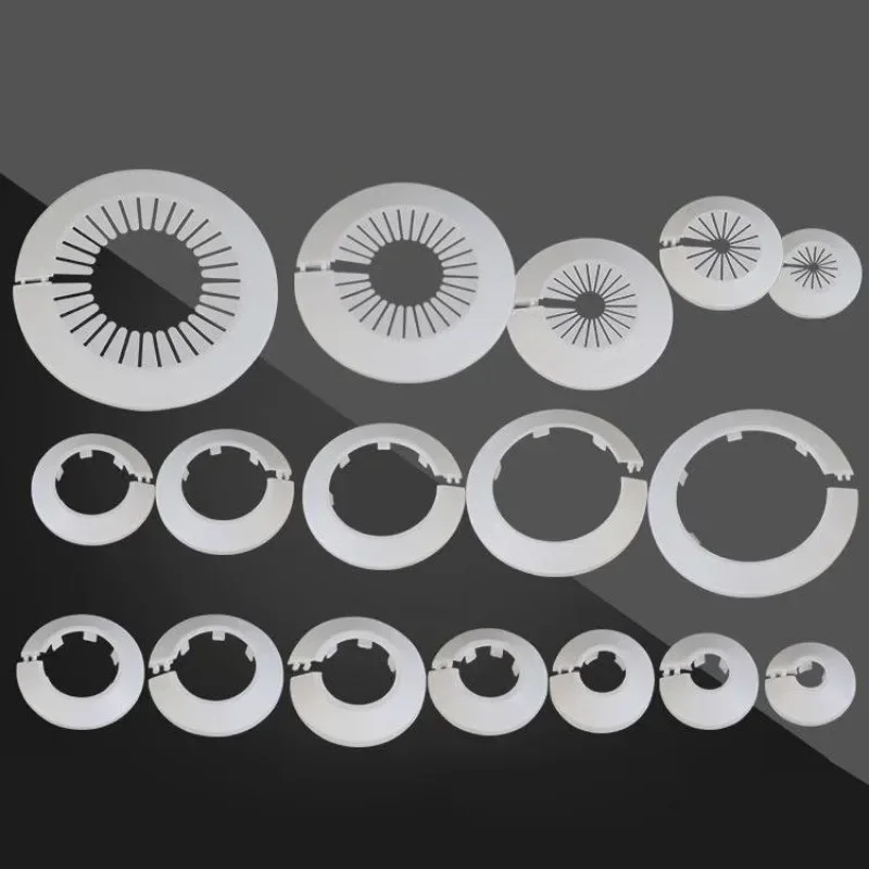 

1pc Air Conditioning Pipe Hole Decorative Cover Wall Hole Plug White Plastic for Pipe Hole Decorative Cover Shielding