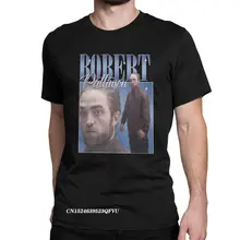 Camiseta de manga corta con cuello redondo para hombre, ropa de algodón de primera calidad, con estampado de Mickey Pattinson, estilo Harajuku