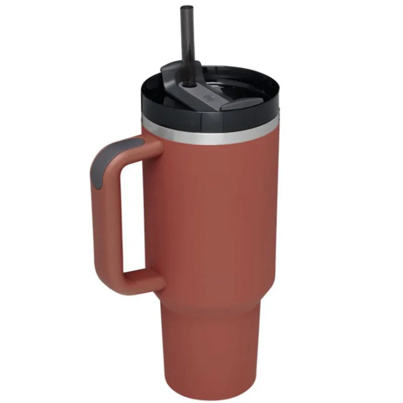 

The Quencher With Brand LOGO Tumbler Red Rust Soft Matte 40 OZ Customized Your Logo