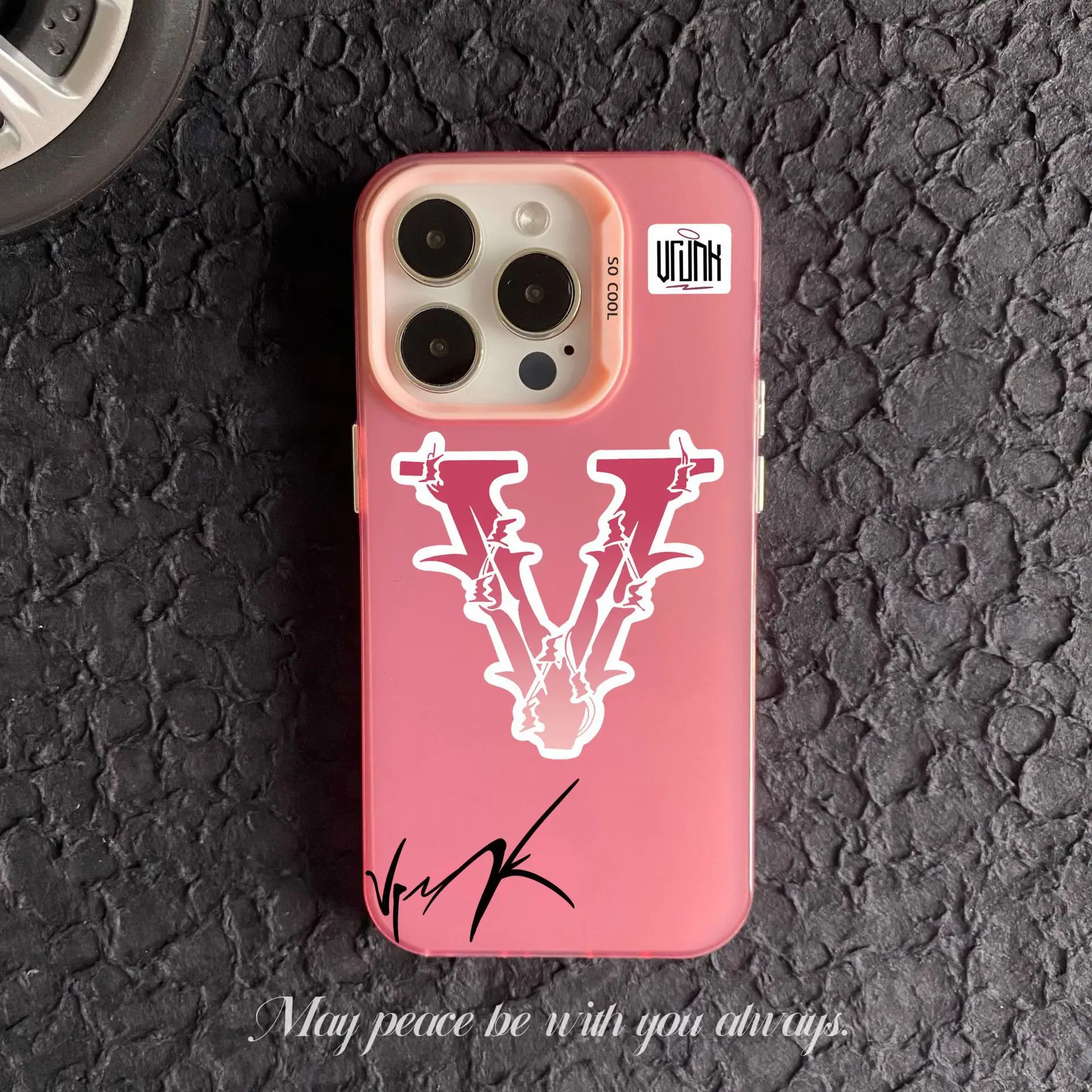 Chic Pink V-VrunkS Phone Case - Stylish Fashion Statement Cover