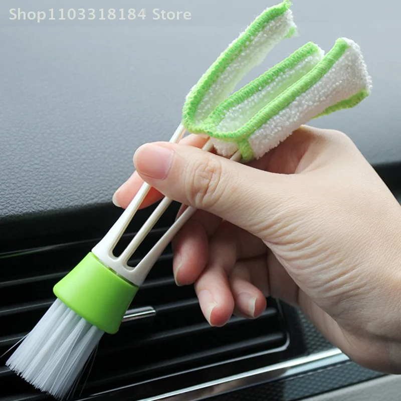 2 In 1 Car Air-Conditioner Outlet Cleaning Tool Multi-purpose Dust Brush Car Accessories Interior Multi-purpose Brush
