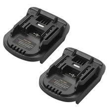 

2pcs DM18M Battery Adapter Converter For Milwaukee Dewalt 18/20V To Makita 18V Li-ion Lithium Battery