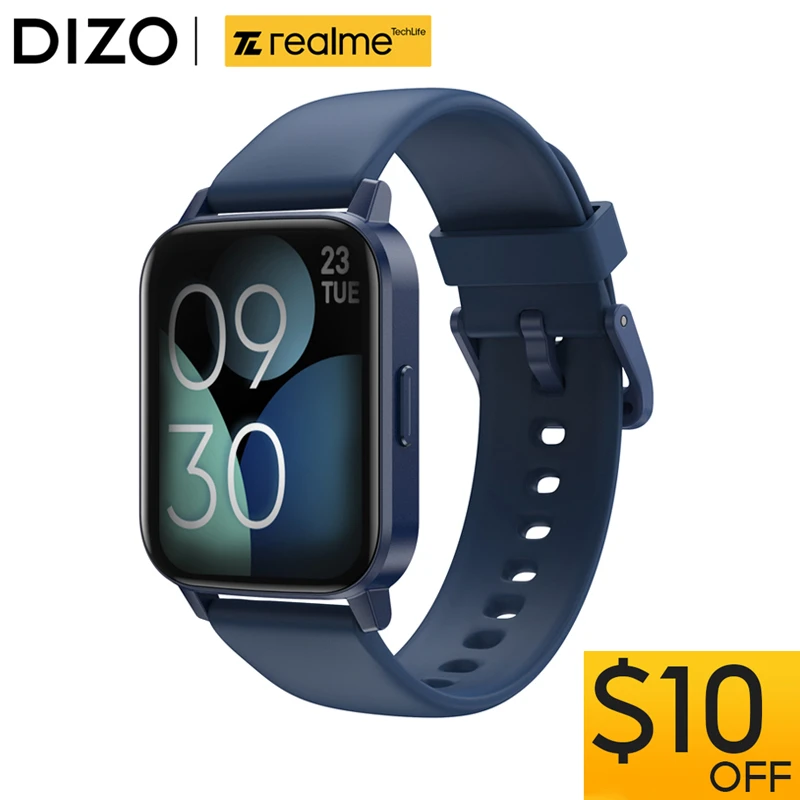  DIZO 1.69\" Smart Watch Touch Screen Waterproof Watch 2 Sports Smartwatch Men Bluetooth Fitness Women's Wristwatch Luxury Digital