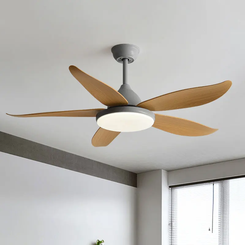 

Large Ceiling Fans With Light 48 52 60 Inch DC Led Light Remote Control Living Bedroom Ceiling Fan With Lights 220V 110V Fans