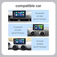 Module Auto CarPlay Android sans fil pour Audi A3 8v Q2 8P S3 RS3 2012 – 2021, avec Support de caméra de rechange OEM 5