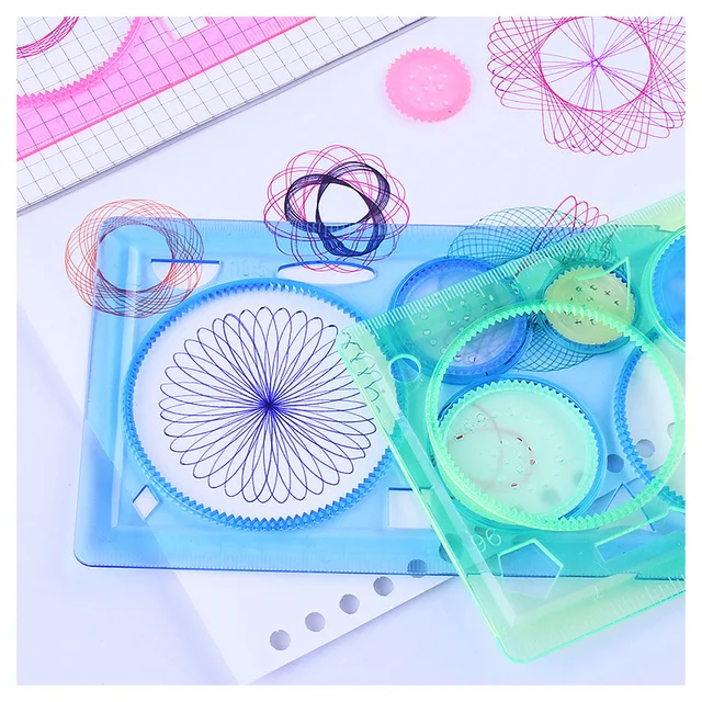 Spirograph Drawing Stencil Set 4