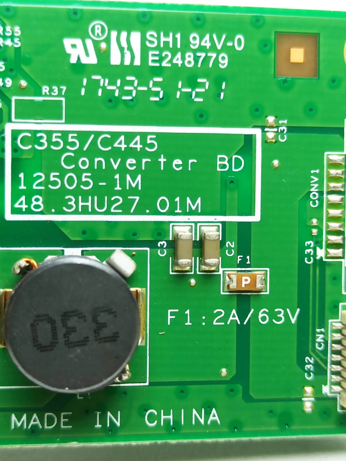 Qitian 고압 플레이트, 정전류 플레이트, C355, C445, 12505-1M, 48.3HU20.01M, A8150