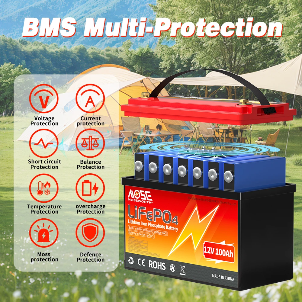 12V LiFePO4 Lithium Iron Phosphate Battery Pack 3