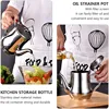 Stainless Steel Strainer Oiler Household Leak-Proof Pot Pour Oil Bottle Kitchen Supplies Practical Oil Cans Seasoning Jars New 4