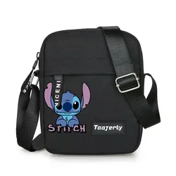 Disney Stitch Sling Bag Chest Bag Men Casual  Sports Bag Single Shoulder Messenger Bags Canvas Backpack Outdoor Crossbody Bags