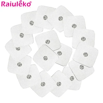 Ems 신경 근육 자극기 슬리밍 마사지 패치, 10 대 침술 물리 치료 기계용 전극 패드, 로트당 10 개, 4*4cm