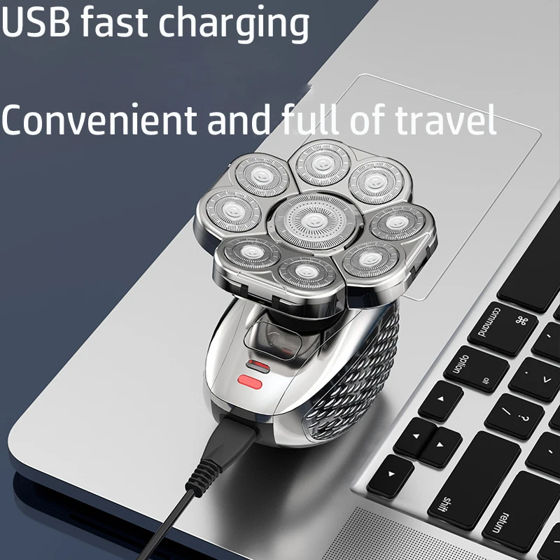 Electric Shaver Hair Trimmer Electric Razor Rotary Shaver 6in1 Grooming kits electric shaver facial body electric razor men hair beard trimmer bald head shaving machine rechargeable