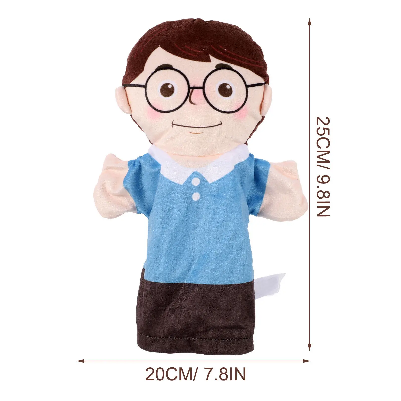 2Pcs 손 인형 어린이를위한 현실적인 피규어 교육용 스토리 텔링 부모 자녀 상호 작용을위한 창의적인 피규어 인형