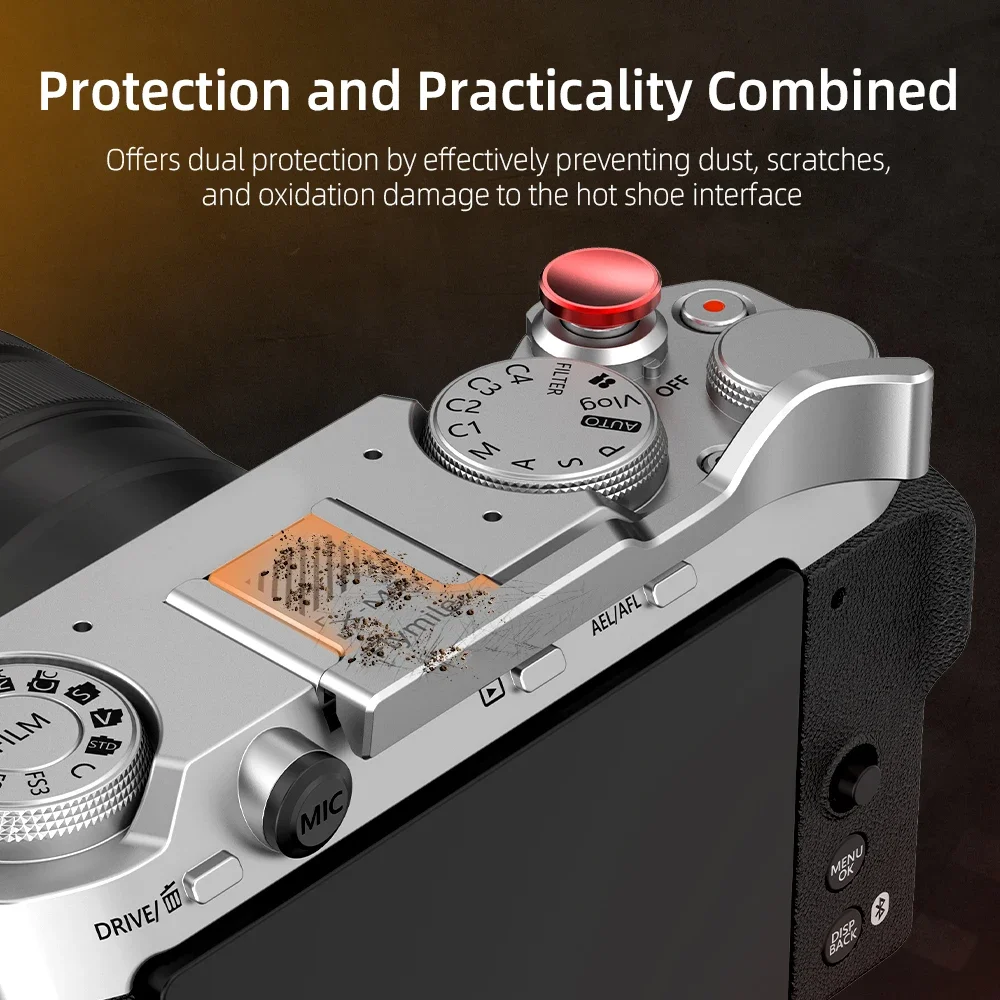 Flymile X-M5 Thumb Grip Aluminum Alloy for FUJIFILM X-M5 Camera Hot Shoe Rest Support Holder
