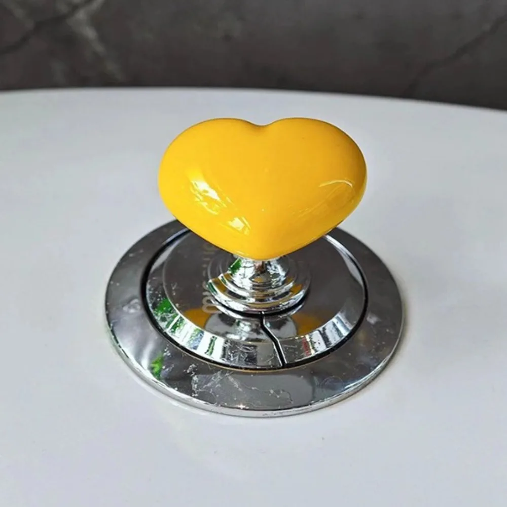 Toilet flush button multi-function love-shaped accessory long manicure special universal extension