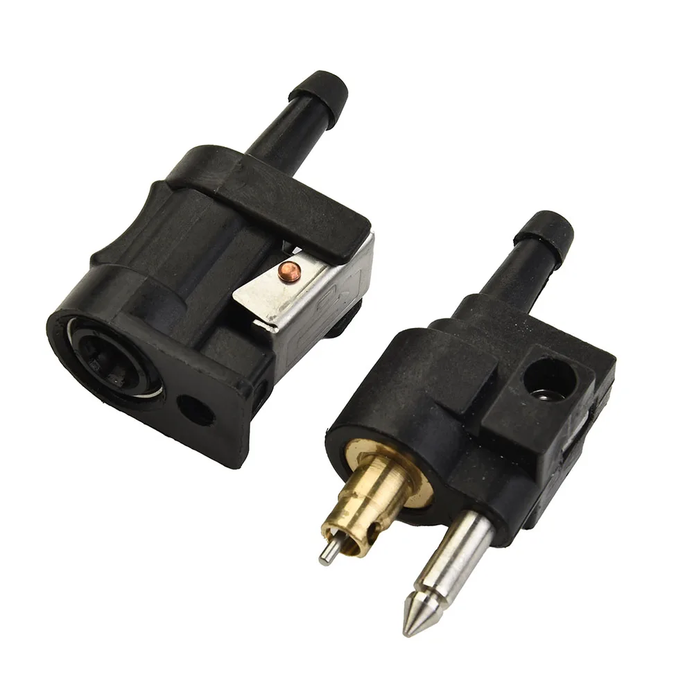 

Parts Fuel Line Connector Set 3.3x2.1cm Male & Female Replacement Accessories Black Fit For Outboard Motor Engine