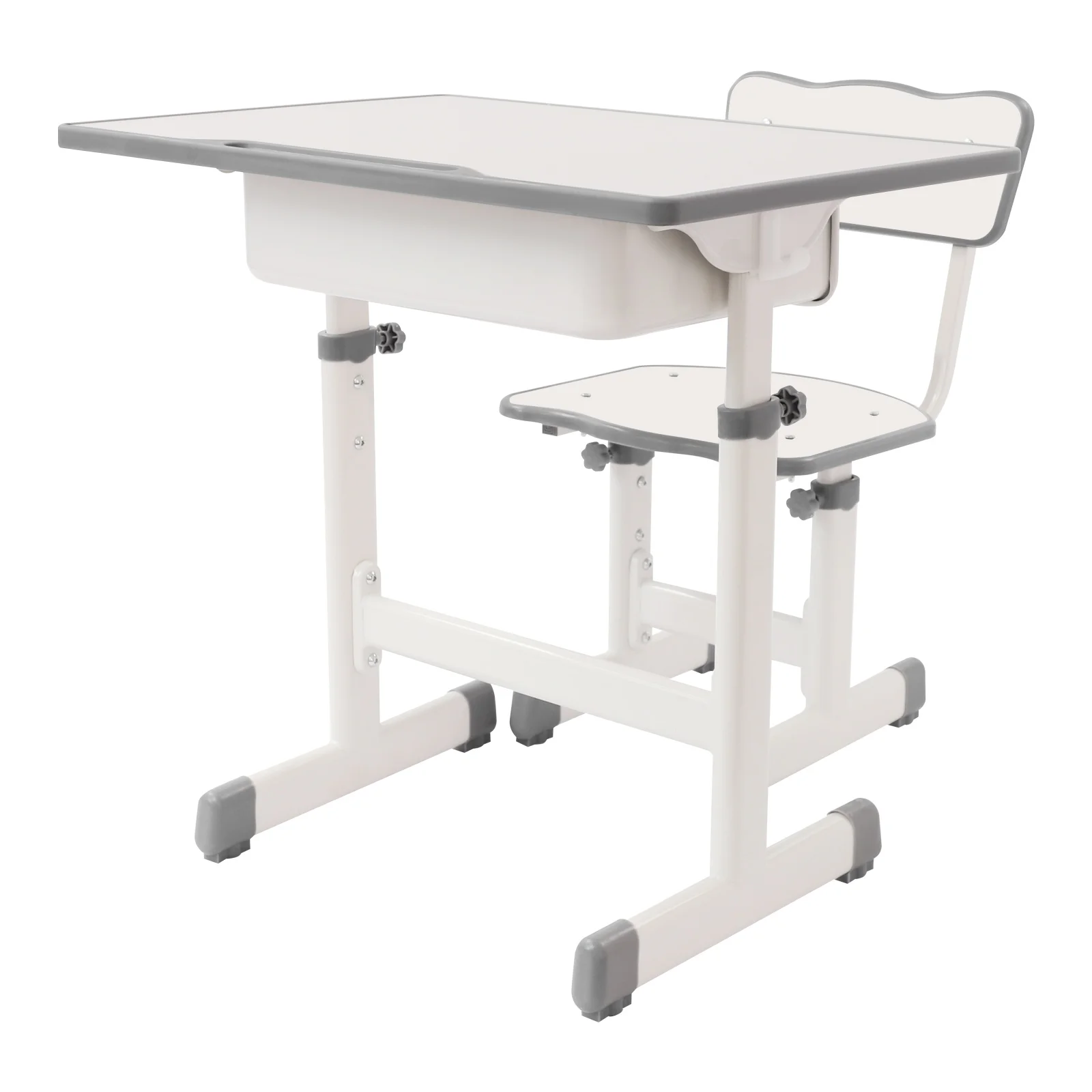Arbeitstisch und Stuhl, verstellbarer Schreibtisch und Stuhl, Schreibtisch-Set für Kinder mit Stuhl, Studentenschreibtisch – Detail 6