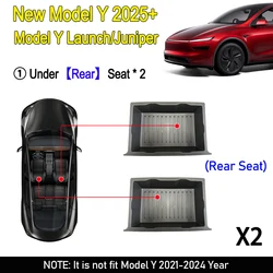 Enhanced Under Seat Storage Box and Center Console Organizer Tray (Rear 2pcs)