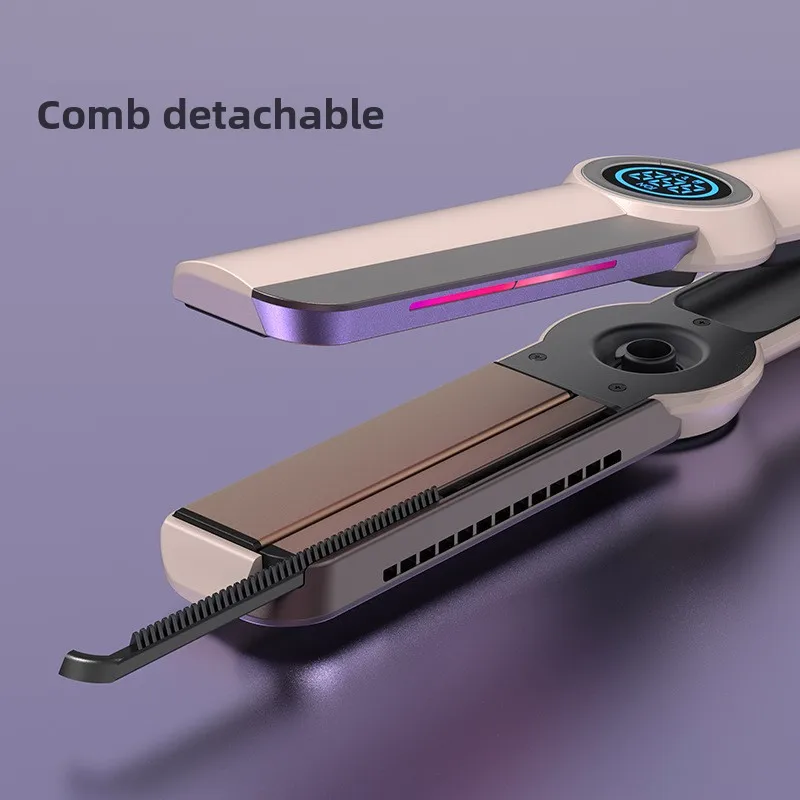 New Hot Air Hair Straightener-2-in-1 Curling & Straightening Brush