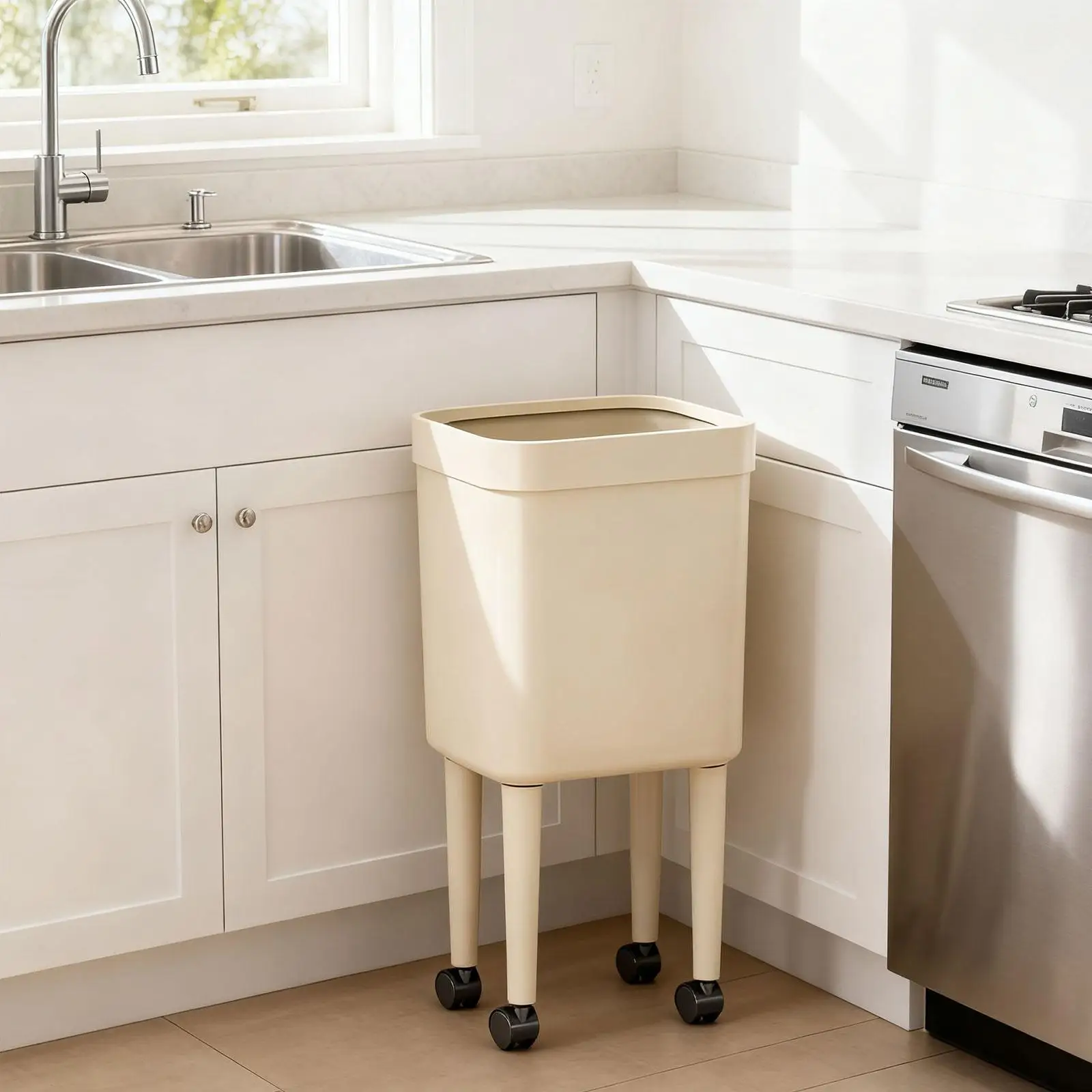 Trash Can Practical Waste Bin Garbage Can Wastebasket for Office Kitchen Bedroom Toilet Trash Can Practical Waste Bin Garbage Can Wastebasket for Office Kitchen Bedroom Toilet