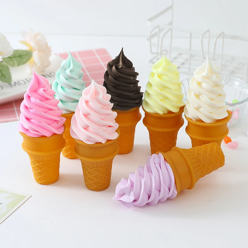 Simulation Ice Cream Model for Photography Decorative Props Kids Toy food model food photography props donut photography props