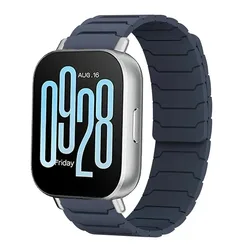 Magnetic Silicone Sport Strap - 22mm/20mm Bracelet - 22mm width (Midnight color)