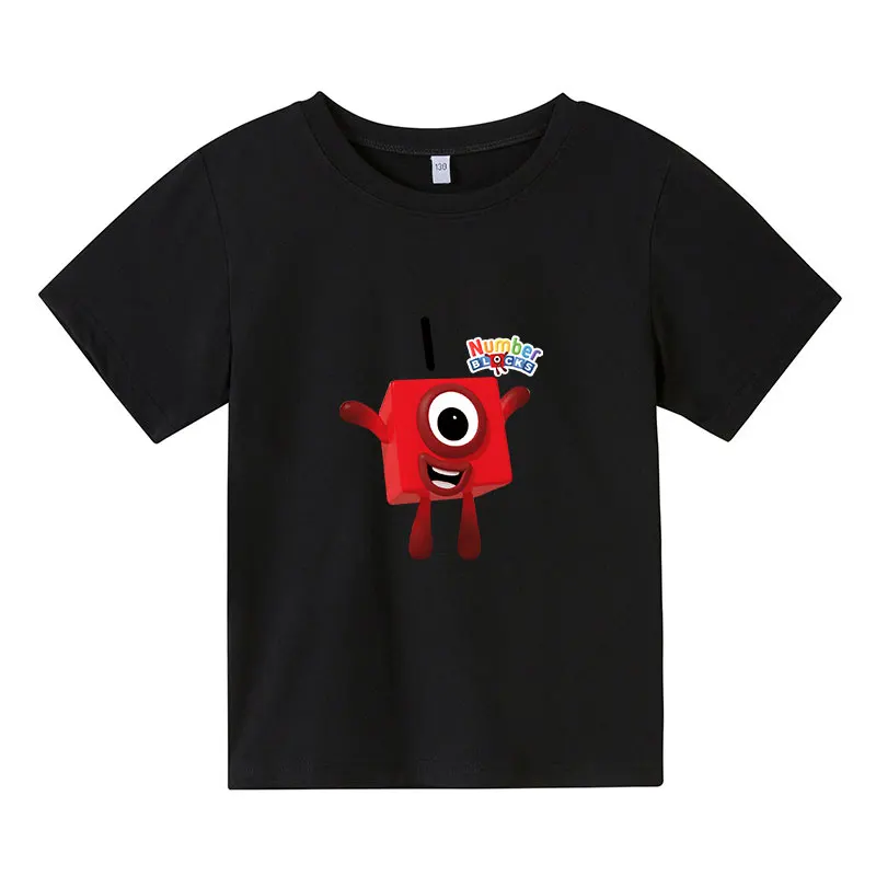 

numberblocks shirt kids Clothes Kids Summer Fashion T-shirt Baby Boys Cartoon Tshirts Toddler Girls Short Sleeve Casual Tops