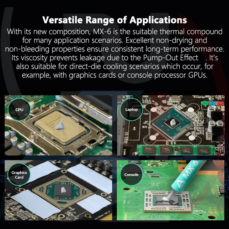 Originele Arctische Ac MX-6 Koelpasta Warmtegeleiding Samengestelde Siliconenvet Voor Computer Pc Laptop Cpu Gpu Videokaart Chips