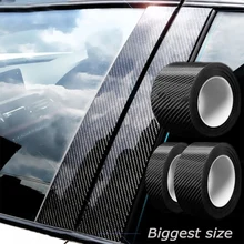 

Nano Carbon Fiber Tape Stickers Car Door Bumper Threshold DIY Protection Strips Anti Scratch Tape Waterproof Protection Film