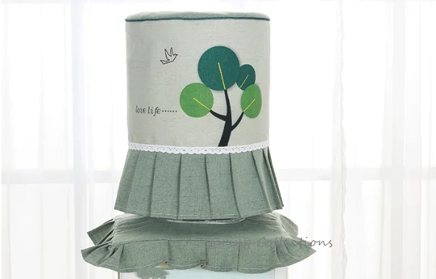 1set Rustic Simple Water Dispenser Cover Fabric Dust Cover Bottle Protector Source Covers Household Merchandises Home Garden