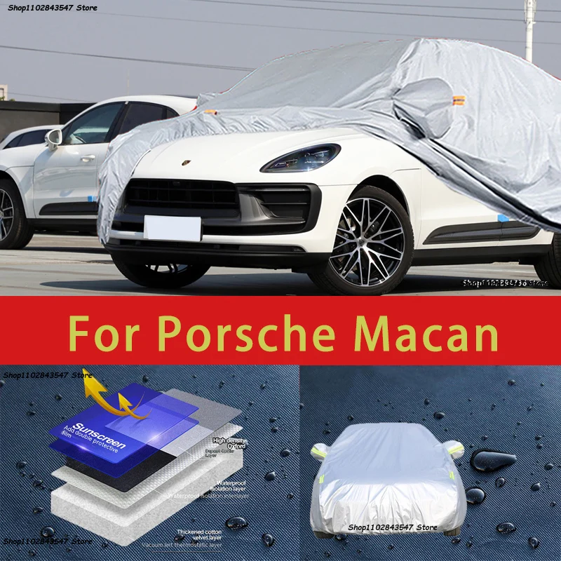 

For Porsche Macan Outdoor Protection Full Car Covers Snow Cover Sunshade Waterproof Dustproof Exterior Car accessories