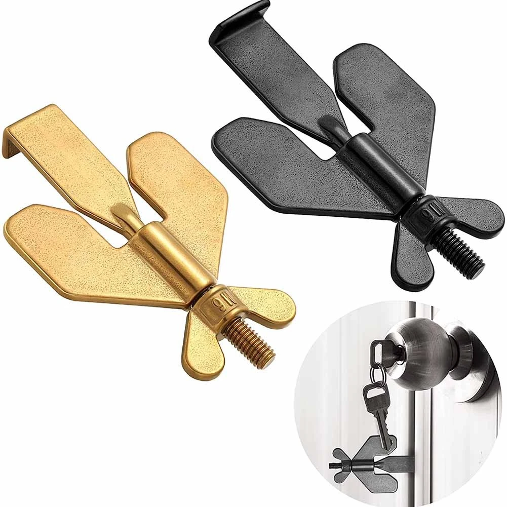 1 X Portable Door Lock Hotel Anti Theft Door Stop Girl Living Alone Portable Anti Wolf Device Travel Home Door Opener Aliexpress