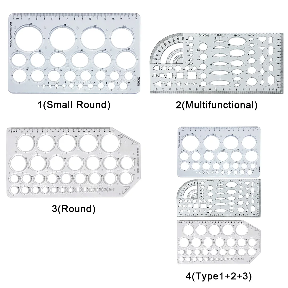 Math Architect Portable Technical Drafting Tool Measuring Stencil Furniture Drawing Geometric Architectural Template House Plan