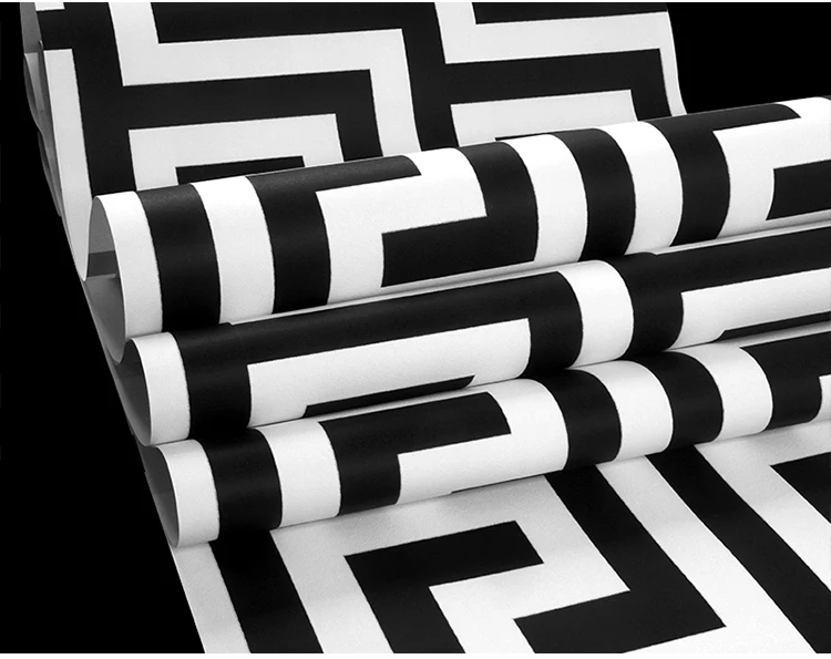 Black And White Fabric, Wallpaper and Home Decor