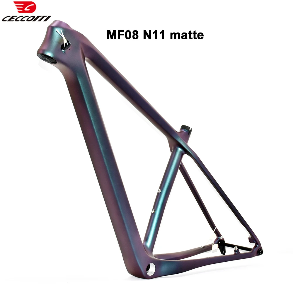 CECCOTTI-Carbon Mountain Bike Frame, 29er MTB, Real Color, 12X148 Boost, BSA73 Bicycle Framework