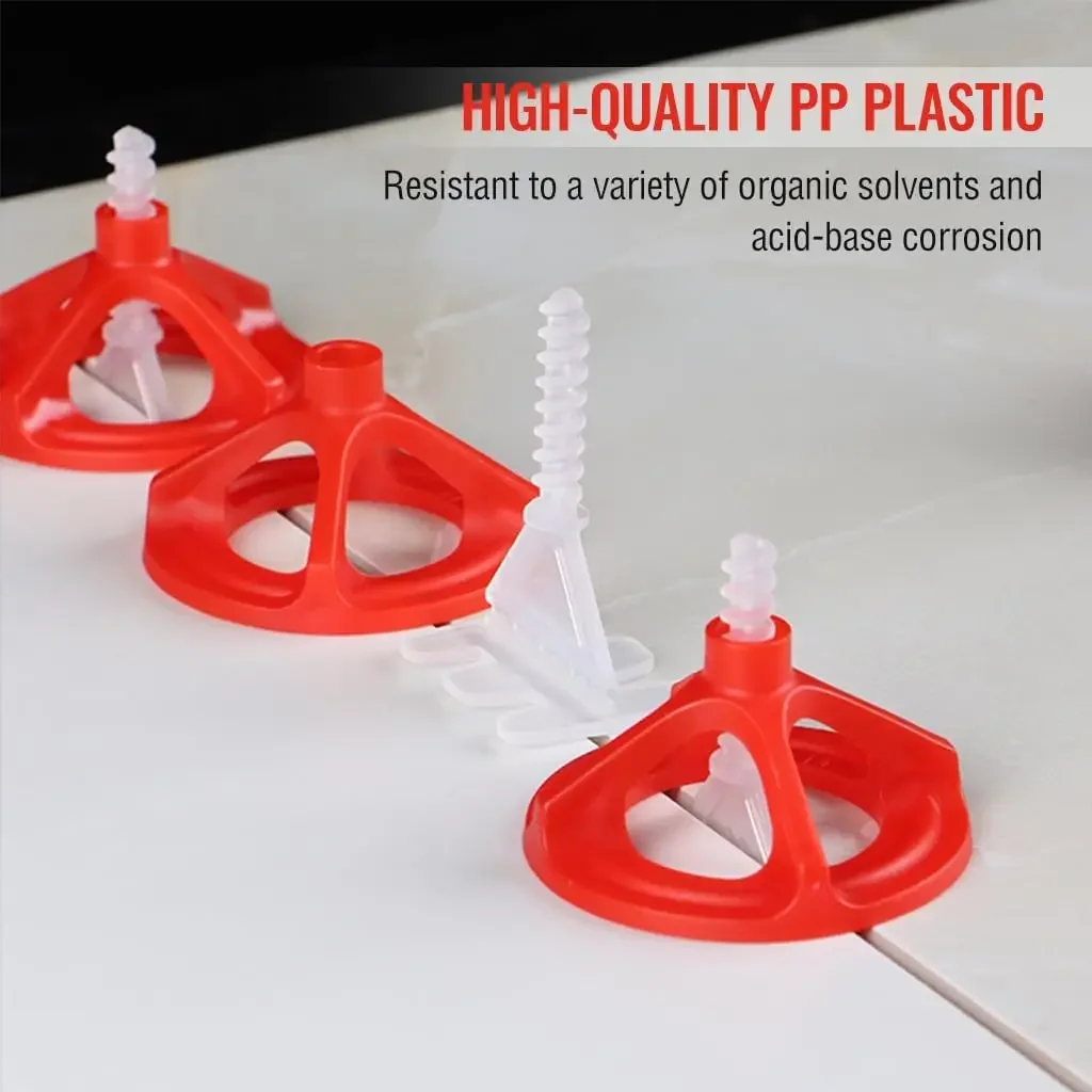 Tile Spacers Tile Leveling Clips Tile Leveling Tools Spiral Ceramic Tile Leveling System Reusable Tile Leveler Spacer Baseplates Laying Wall Floor Fixing Construction Tools