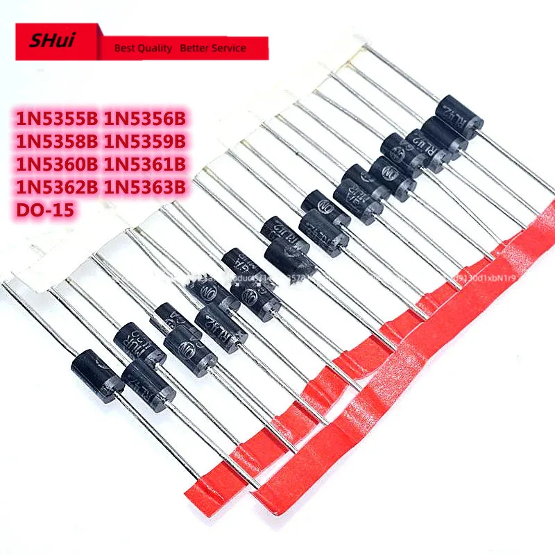 Zener diode 5W 18V-30V 1N5355B-1N5363B DO-15 50PCS