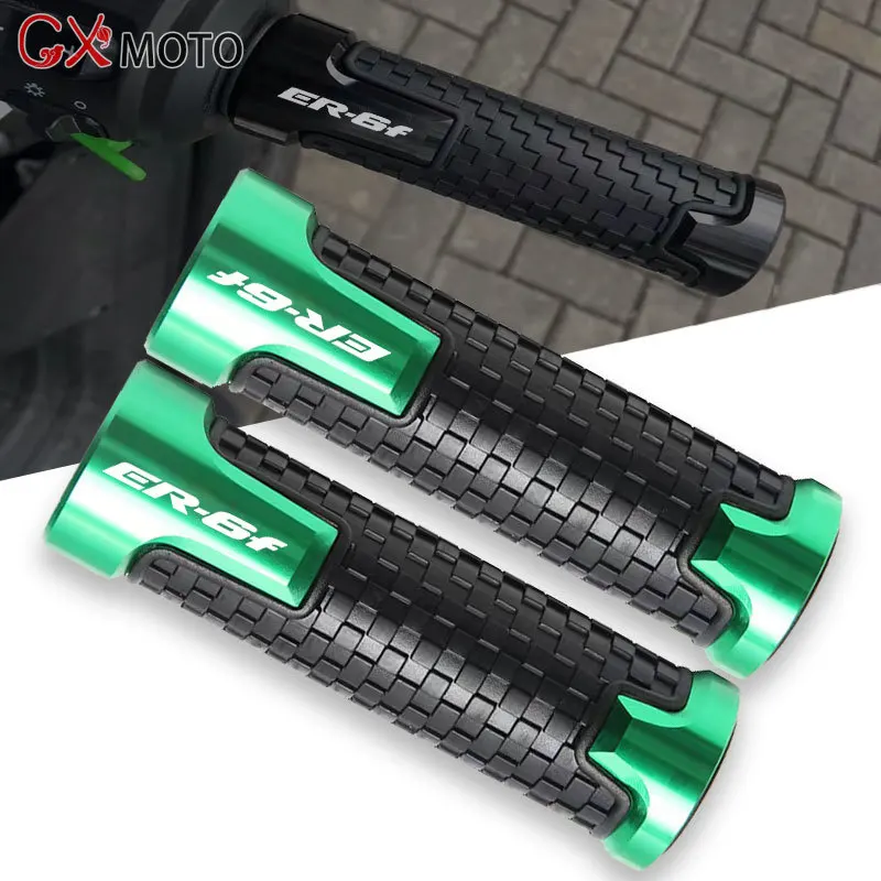 

For Kawasaki ER6F ER-6F er6f 2009 2010 2011-2016 Accessories Motorcycle Non Slip Handlebar Grip Throttle CNC Hand Bar Grips