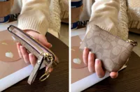 Nouveau Portefeuille Classique 2026 à Motif Floral, Mini Portefeuille Femme, Petit Sac à Monnaie, Porte-Change, Portefeuille en Cuir, Sac de Rangement, Porte-Cartes 3