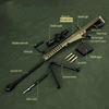 1/3 14 inches Model Barrette Full Metal Model Toy Gun Model Mini Sniper Rifle Mini 6