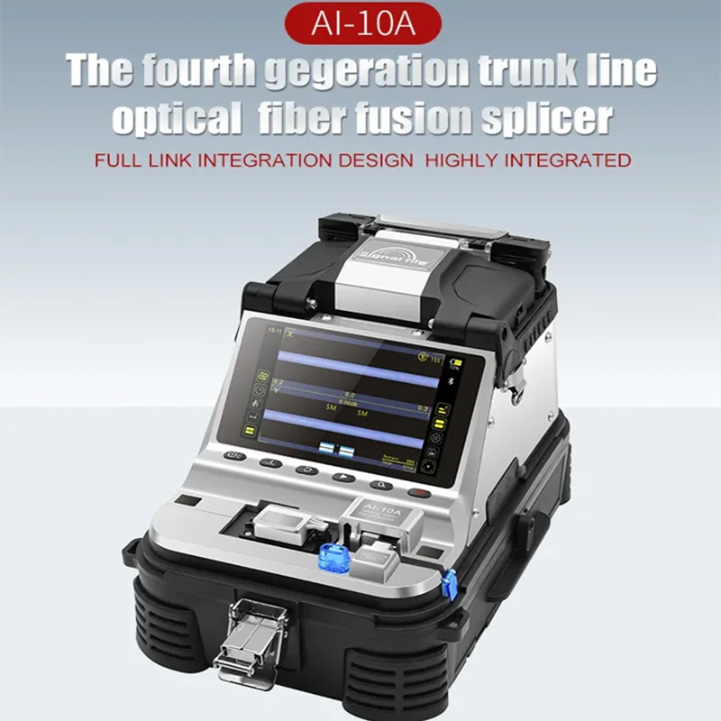 

2023 New Signal Fire AI-10A Optical Fiber Fusion Splicer Built in Electric Cleaver VFL OPM Function 6 Motor Splicing Machine