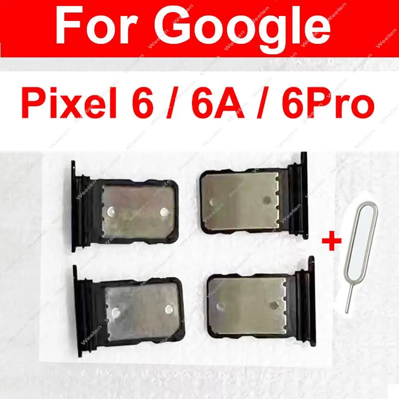 Per Google Pixel 6 6Pro 6A Sim Card Tray Card Reader Socket Sostituzione Della Scheda Sim
