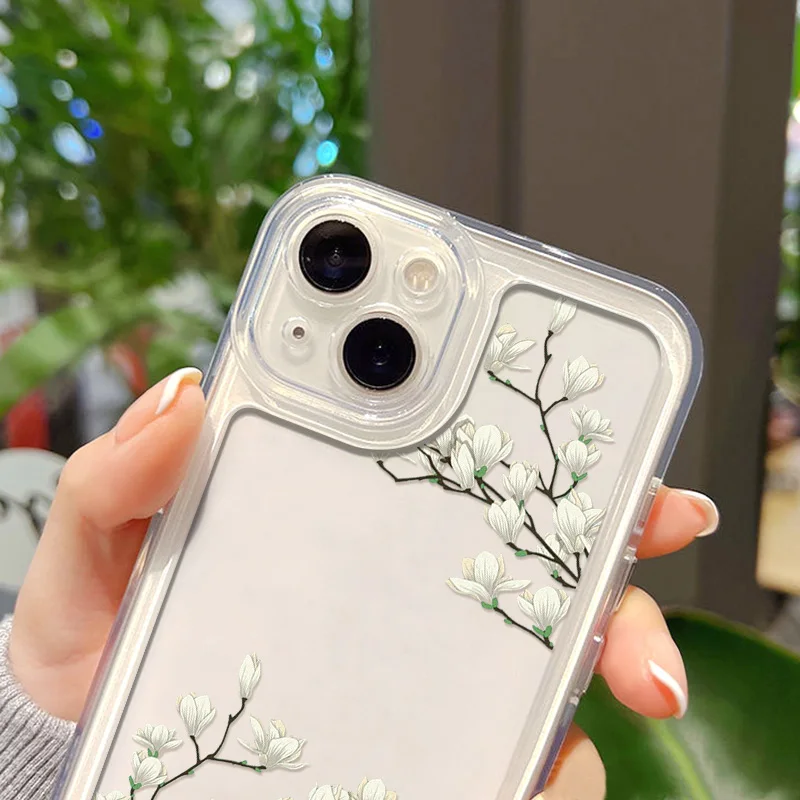 Coque Silicone Anti-chocs pour IPHONE 12 Pro Max (6.7) Design Fleurs 06