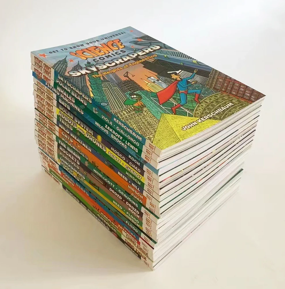 22 Books/Set English Science Comics Plants Animals
