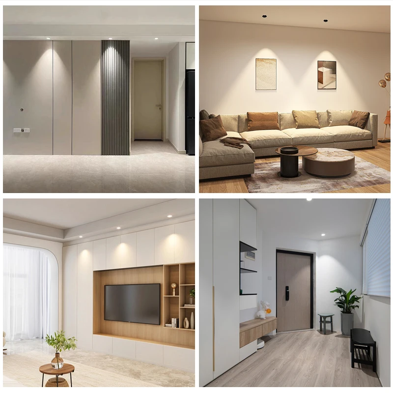 4/10PCS 디 밍이 가능한 Led 통 3W 5W Recessed 천장 조명 스포트라이트 알루미늄 Led COB 빛 AC110V 220V 홈 오피스 스토어